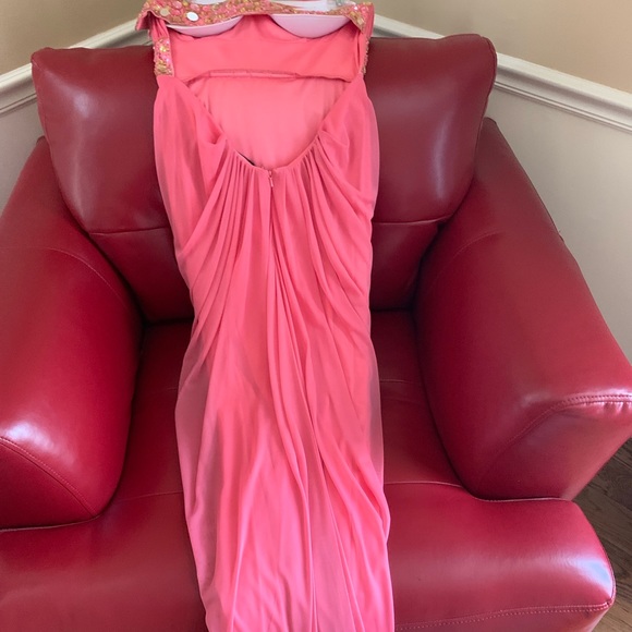 Melon prom dress - Picture 3 of 4